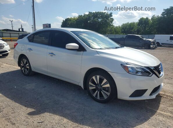 3N1AB7AP9KY265367 2019 NISSAN SENTRA White Delantero derecho