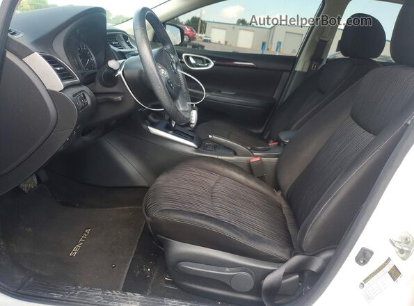 3N1AB7AP9KY265367 2019 NISSAN SENTRA White Vista interior delantera