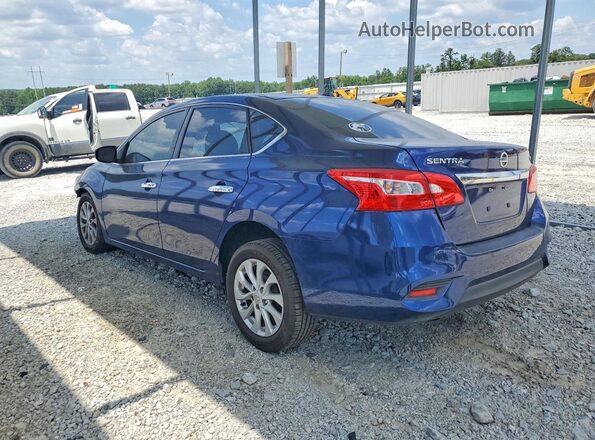 3N1AB7AP9KY271248 2019 NISSAN SENTRA Blue Հետևի ձախ