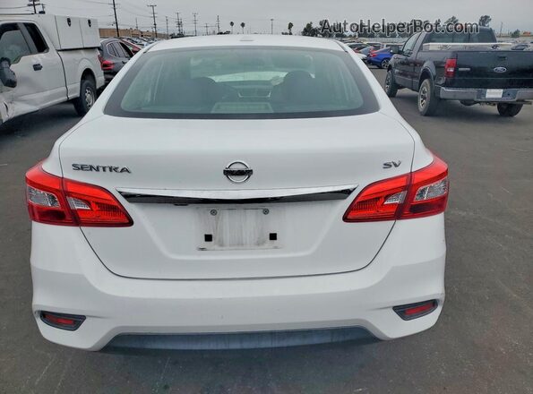 3N1AB7AP9KY280242 2019 NISSAN SENTRA White Հետևի տեսք