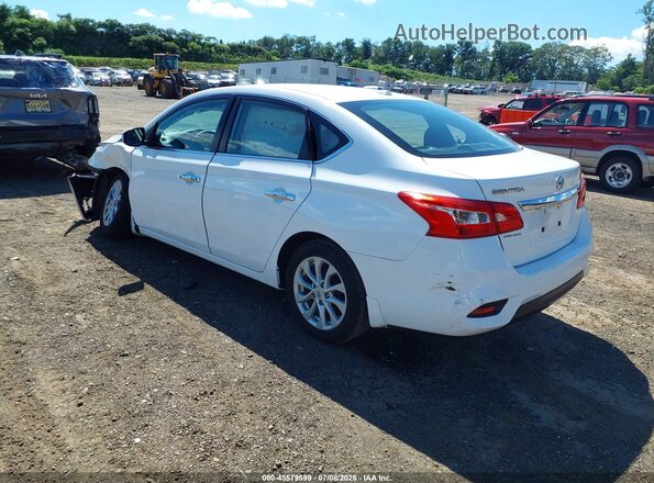 3N1AB7AP9KY300392 2019 NISSAN SENTRA Белый Задняя левая четверть