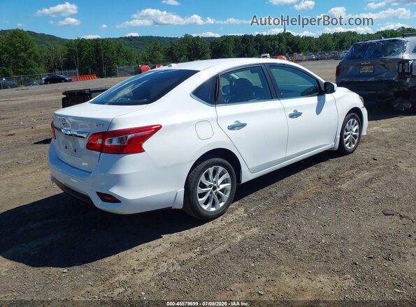 3N1AB7AP9KY300392 2019 NISSAN SENTRA Белый Задняя правая четверть