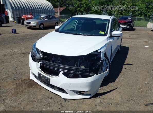 3N1AB7AP9KY300392 2019 NISSAN SENTRA Белый Вид спереди