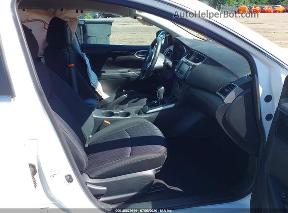 3N1AB7AP9KY300392 2019 NISSAN SENTRA Белый Вид салона спереди