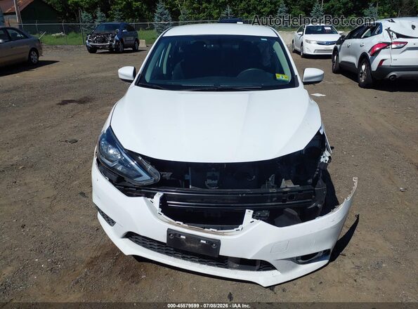 3N1AB7AP9KY300392 2019 NISSAN SENTRA Белый Вид щитка приборов