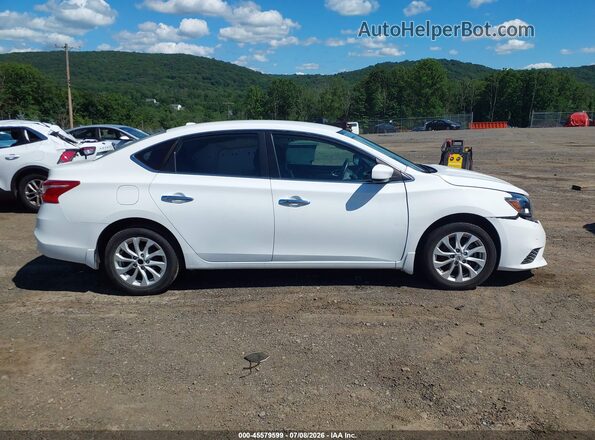 3N1AB7AP9KY300392 2019 NISSAN SENTRA Белый Вид задней части салона