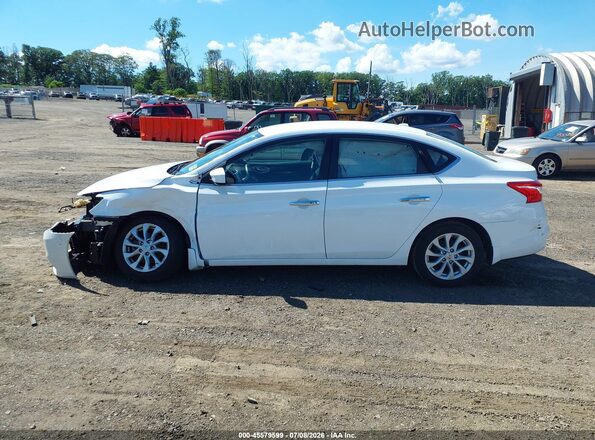 3N1AB7AP9KY300392 2019 NISSAN SENTRA Белый Панорамный вид салона 360°