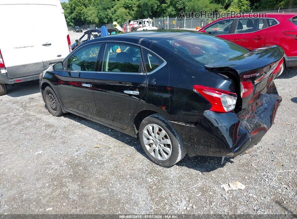 3N1AB7AP9KY304877 2019 NISSAN SENTRA Black Tył lewy