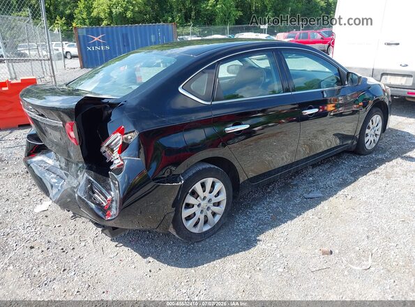 3N1AB7AP9KY304877 2019 NISSAN SENTRA Black Tył prawy
