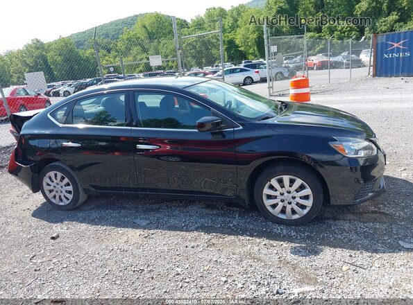 3N1AB7AP9KY304877 2019 NISSAN SENTRA Black Widok wnętrza z tyłu
