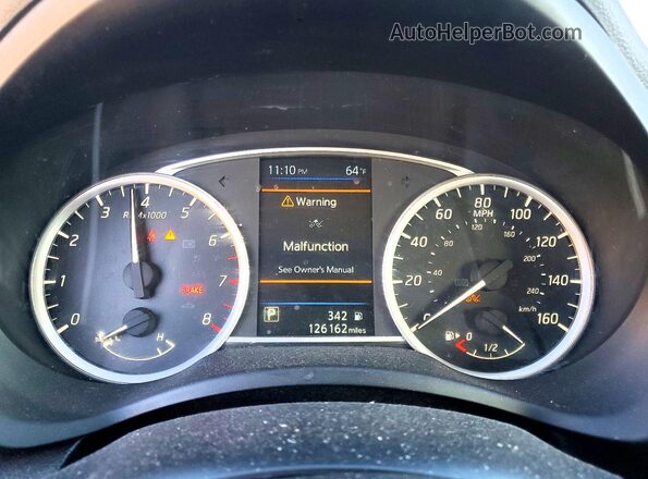 3N1AB7AP9KY323980 2019 NISSAN SENTRA Blue Вид щитка приладів