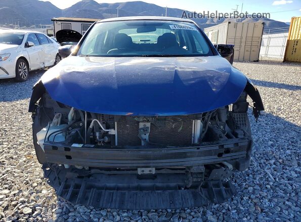 3N1AB7AP9KY323980 2019 NISSAN SENTRA Blue Вид спереду