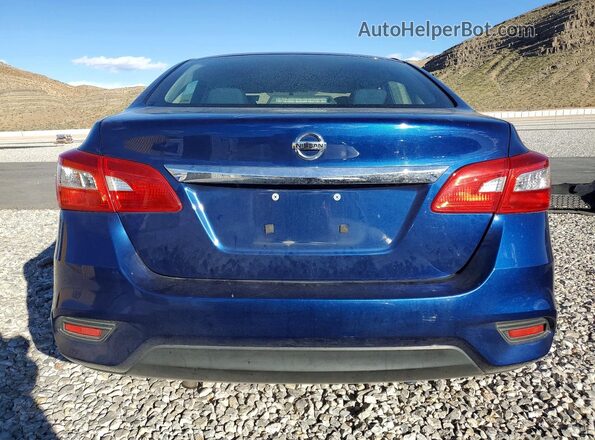 3N1AB7AP9KY323980 2019 NISSAN SENTRA Blue Вид ззаду