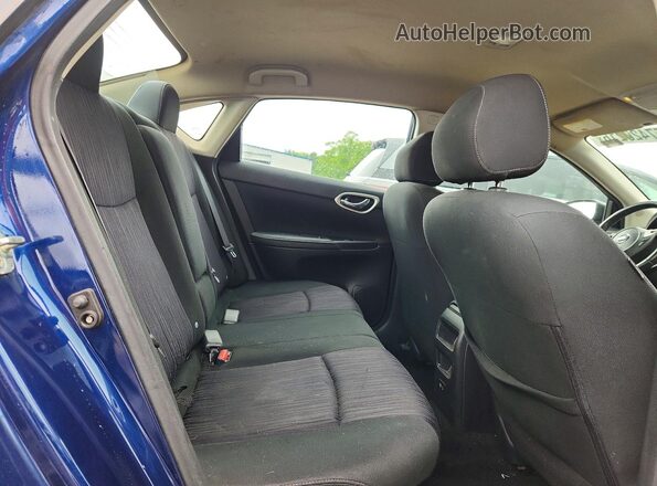 3N1AB7AP9KY332582 2019 NISSAN SENTRA Blue Հետևի նստատեղերի տեսք