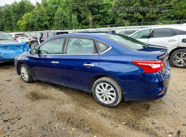 3N1AB7AP9KY332582 2019 NISSAN SENTRA Blue Հետևի ձախ