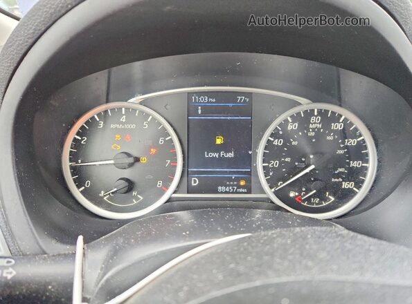 3N1AB7AP9KY332582 2019 NISSAN SENTRA Blue Սարքավորումների վահանակի տեսք