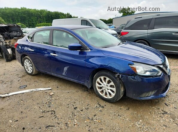 3N1AB7AP9KY332582 2019 NISSAN SENTRA Blue Առջևի աջ