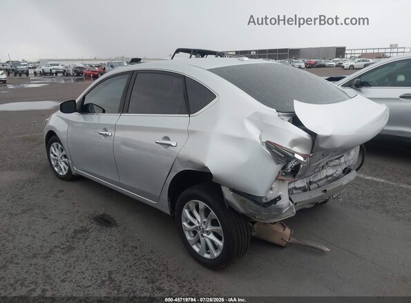 3N1AB7AP9KY336194 2019 NISSAN SENTRA Silver Задня ліва чверть