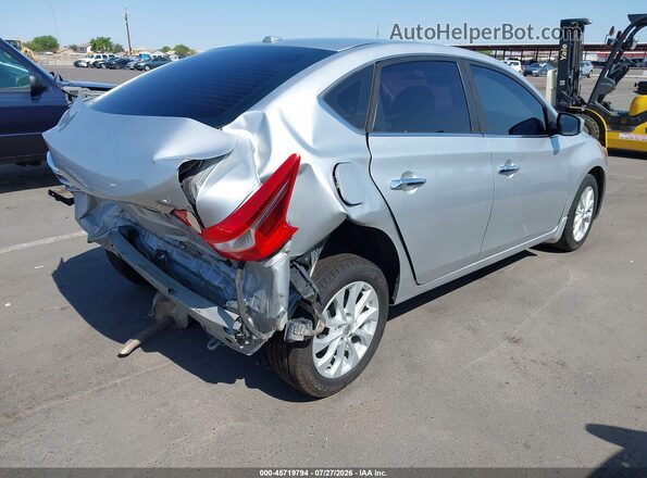 3N1AB7AP9KY336194 2019 NISSAN SENTRA Silver Задня права чверть