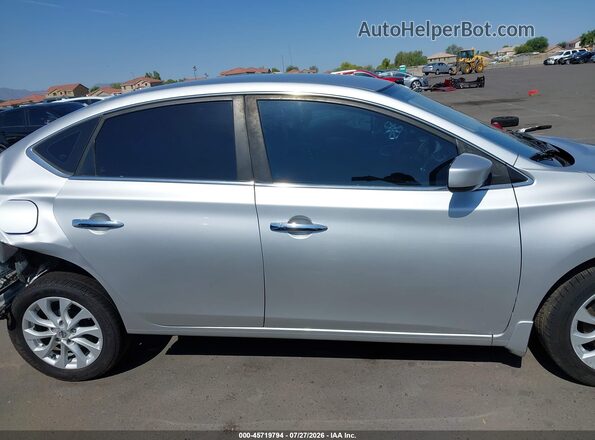 3N1AB7AP9KY336194 2019 NISSAN SENTRA Silver Вид задньої частини салону