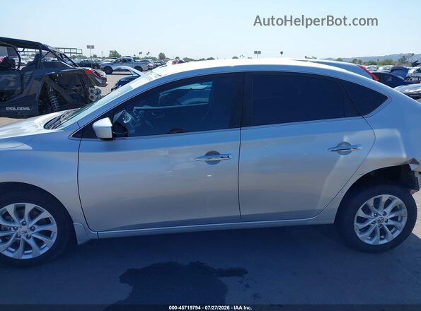 3N1AB7AP9KY336194 2019 NISSAN SENTRA Silver Панорамний вид салону 360°