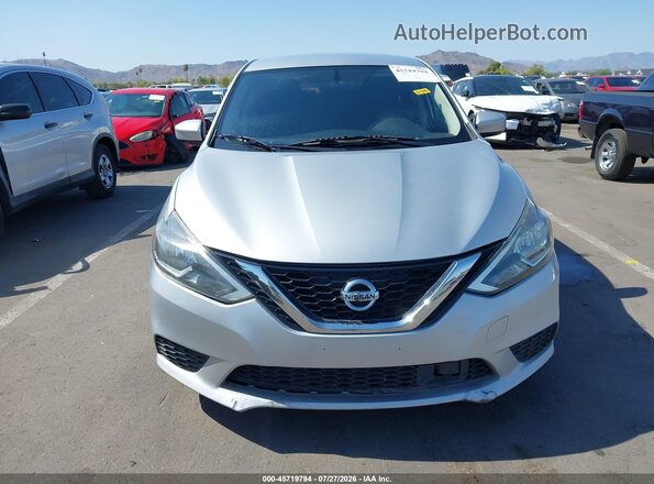 3N1AB7AP9KY336194 2019 NISSAN SENTRA Silver Вид щитка приладів