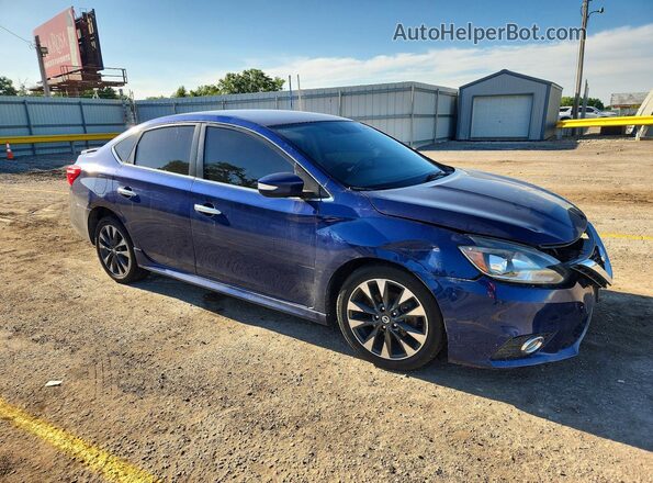 3N1AB7AP9KY340441 2019 NISSAN SENTRA Blue Front right