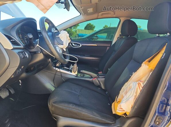 3N1AB7AP9KY340441 2019 NISSAN SENTRA Blue Front interior view
