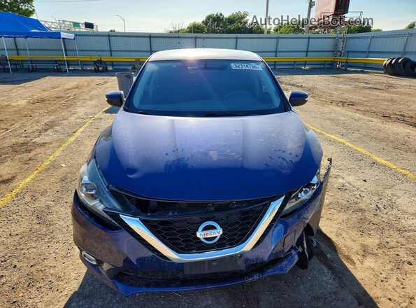 3N1AB7AP9KY340441 2019 NISSAN SENTRA Blue Front view