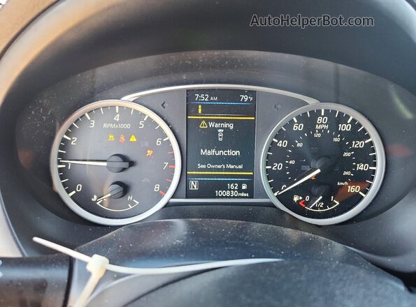 3N1AB7AP9KY340441 2019 NISSAN SENTRA Blue Instrument cluster view