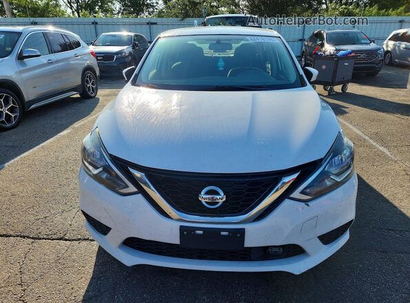 3N1AB7AP9KY340505 2019 NISSAN SENTRA Белый Вид спереди