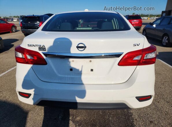 3N1AB7AP9KY340505 2019 NISSAN SENTRA Белый Вид сзади