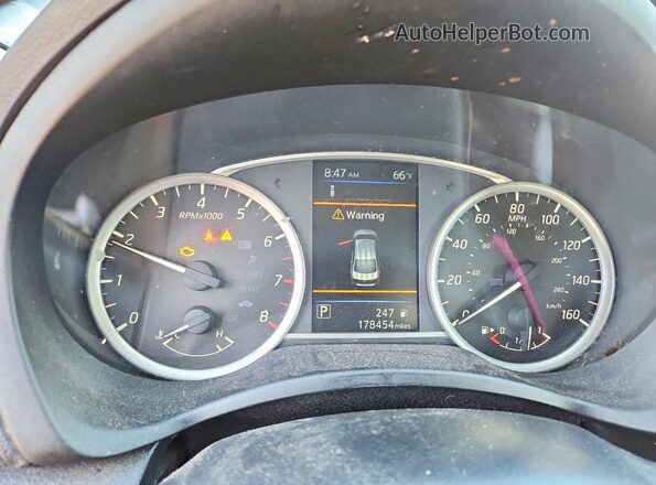 3N1AB7AP9KY340505 2019 NISSAN SENTRA Белый Вид щитка приборов