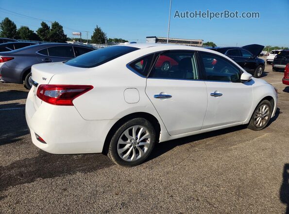 3N1AB7AP9KY340505 2019 NISSAN SENTRA Белый Задняя правая четверть