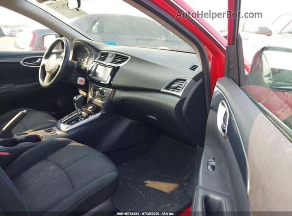 3N1AB7AP9KY345302 2019 NISSAN SENTRA Red წინა სალონის ხედი