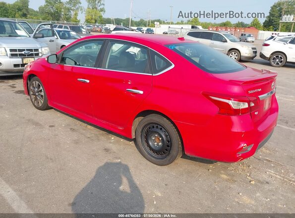 3N1AB7AP9KY345302 2019 NISSAN SENTRA Red უკანა მარცხენა