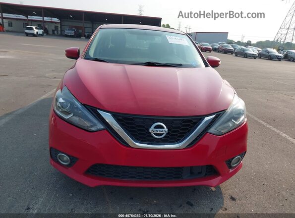 3N1AB7AP9KY345302 2019 NISSAN SENTRA Red ხელსაწყოთა პანელის ხედი