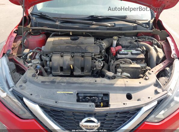 3N1AB7AP9KY345302 2019 NISSAN SENTRA Red უკანა ხედი