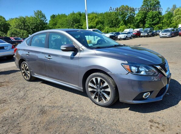 3N1AB7AP9KY371219 2019 NISSAN SENTRA Gray Front right