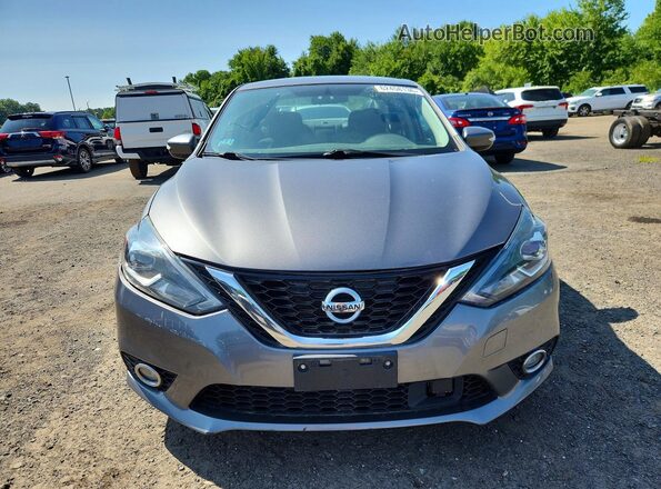 3N1AB7AP9KY371219 2019 NISSAN SENTRA Gray Front view