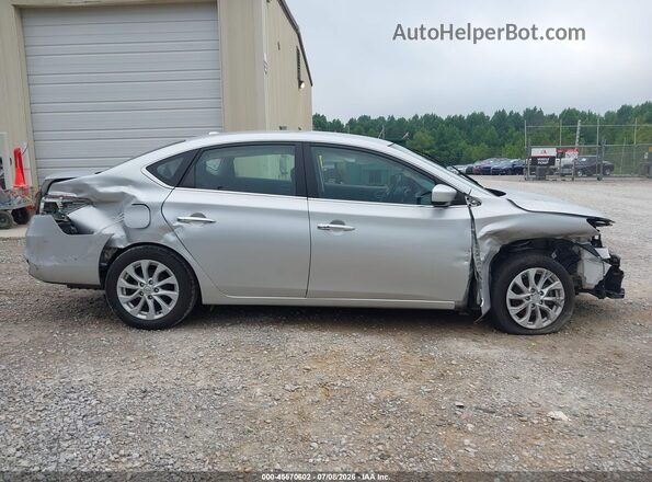 3N1AB7AP9KY374086 2019 NISSAN SENTRA Silver უკანა სალონის ხედი