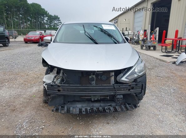 3N1AB7AP9KY374086 2019 NISSAN SENTRA Silver ხელსაწყოთა პანელის ხედი
