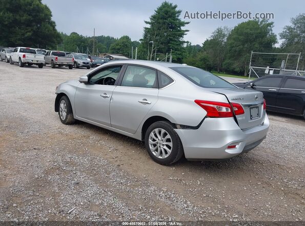3N1AB7AP9KY374086 2019 NISSAN SENTRA Silver უკანა მარცხენა