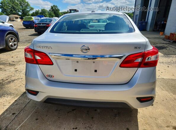 3N1AB7AP9KY375738 2019 NISSAN SENTRA Silver უკანა ხედი