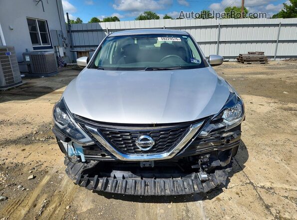 3N1AB7AP9KY375738 2019 NISSAN SENTRA Silver წინა ხედი