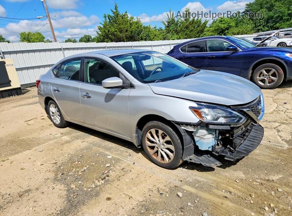 3N1AB7AP9KY375738 2019 NISSAN SENTRA Silver წინა მარჯვენა
