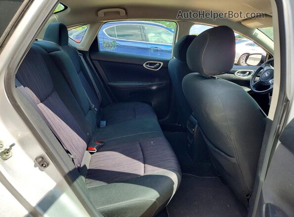 3N1AB7AP9KY375738 2019 NISSAN SENTRA Silver უკანა სავარძლების ხედი