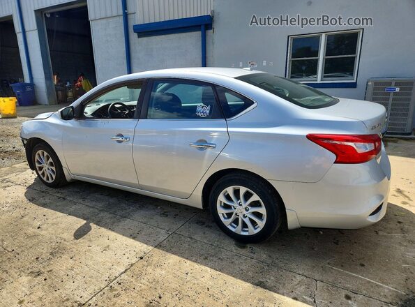 3N1AB7AP9KY375738 2019 NISSAN SENTRA Silver უკანა მარცხენა