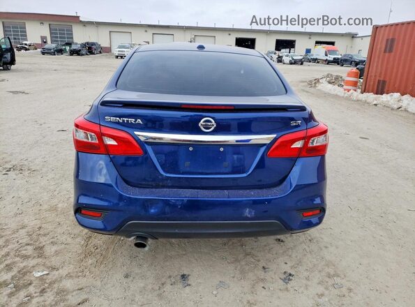 3N1AB7AP9KY383287 2019 NISSAN SENTRA Blue უკანა ხედი