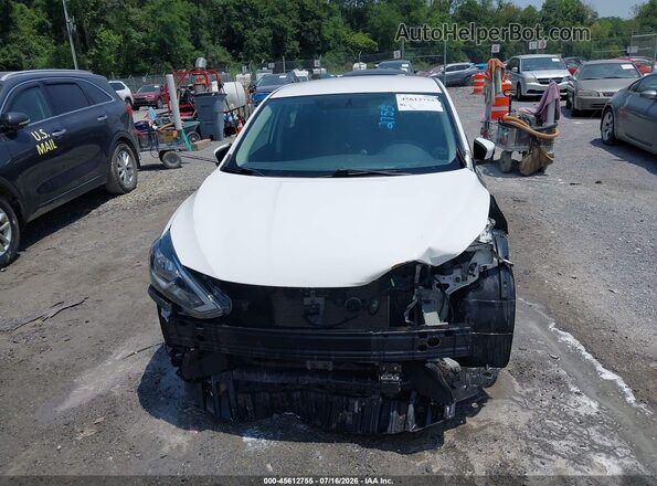 3N1AB7AP9KY384570 2019 NISSAN SENTRA White Vista del cuadro de instrumentos